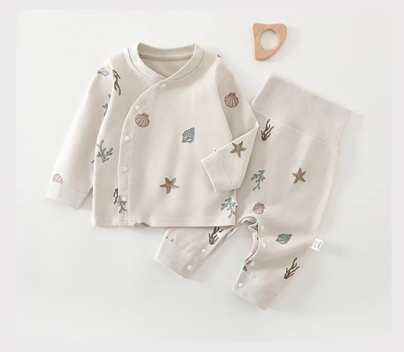 Baby Autumn Clothing Set: Cotton Pajamas, Bottoming Pants for Newborns & Infants (Boys & Girls) - Soft, Comfortable Sleepwear for 1-Year-Olds thumbnail 10