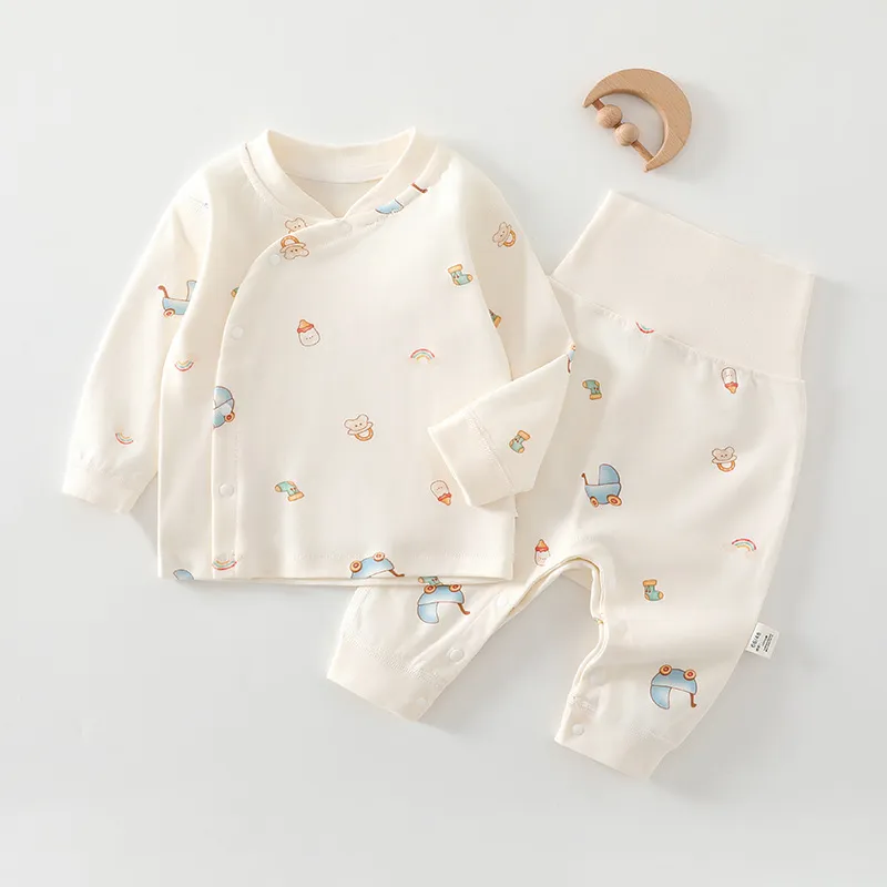 Baby Autumn Clothing Set: Cotton Pajamas, Bottoming Pants for Newborns & Infants (Boys & Girls) - Soft, Comfortable Sleepwear for 1-Year-Olds thumbnail 4