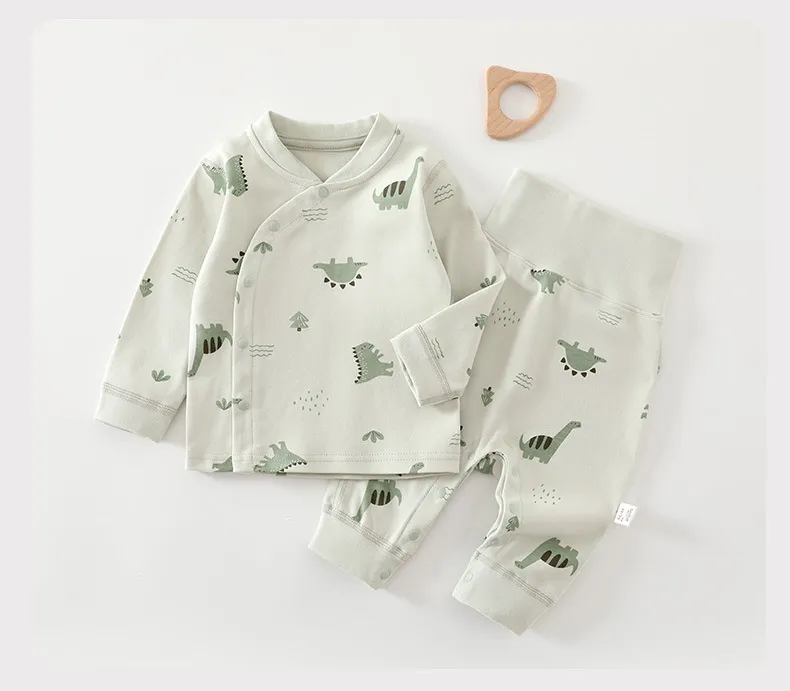 Baby Autumn Clothing Set: Cotton Pajamas, Bottoming Pants for Newborns & Infants (Boys & Girls) - Soft, Comfortable Sleepwear for 1-Year-Olds thumbnail 9