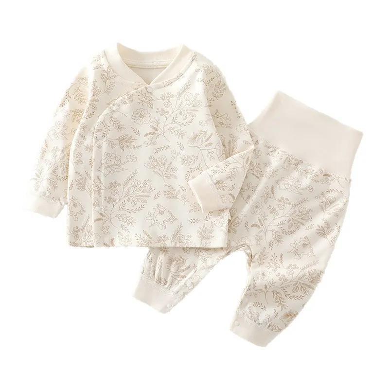 Baby Autumn Clothing Set: Cotton Pajamas, Bottoming Pants for Newborns & Infants (Boys & Girls) - Soft, Comfortable Sleepwear for 1-Year-Olds thumbnail 5