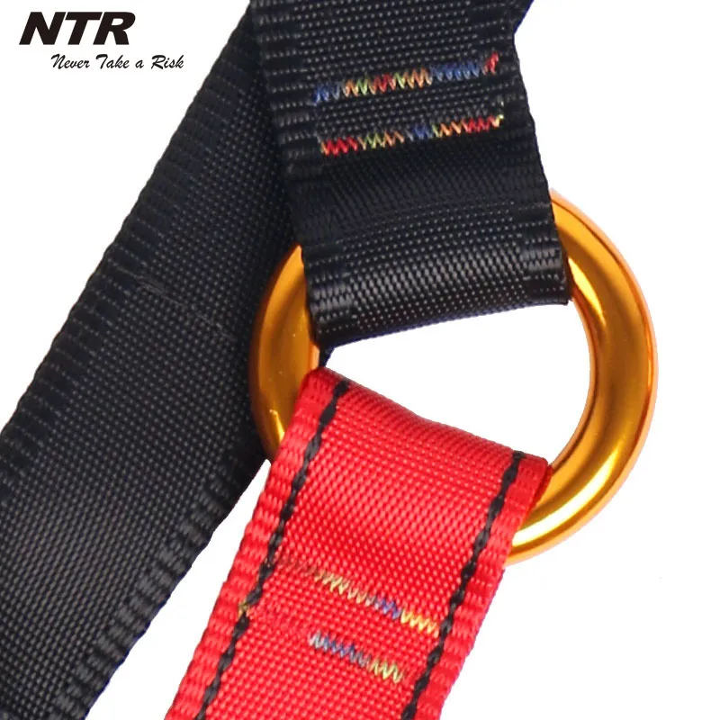 Kids Full Body Safety Harness Climbing Protective Gear - Adjustable Double Back Safety Belt for Outdoor Tree Climbing, Adventure Parks, Rescue, and Mountaineering thumbnail 2