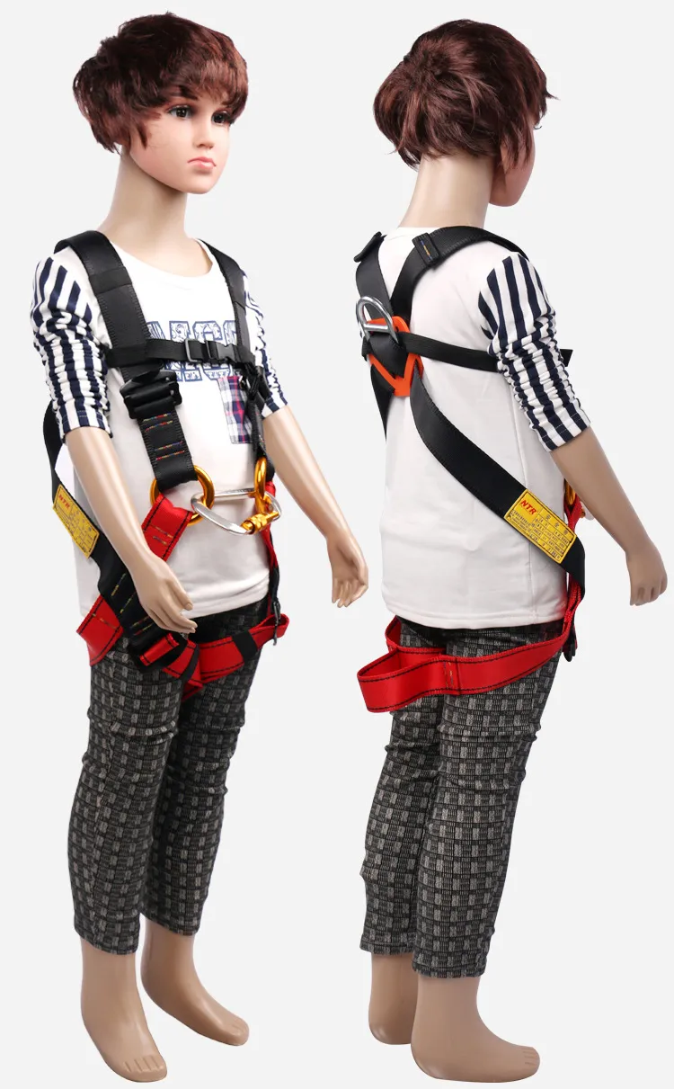 Kids Full Body Safety Harness Climbing Protective Gear - Adjustable Double Back Safety Belt for Outdoor Tree Climbing, Adventure Parks, Rescue, and Mountaineering showcase 15