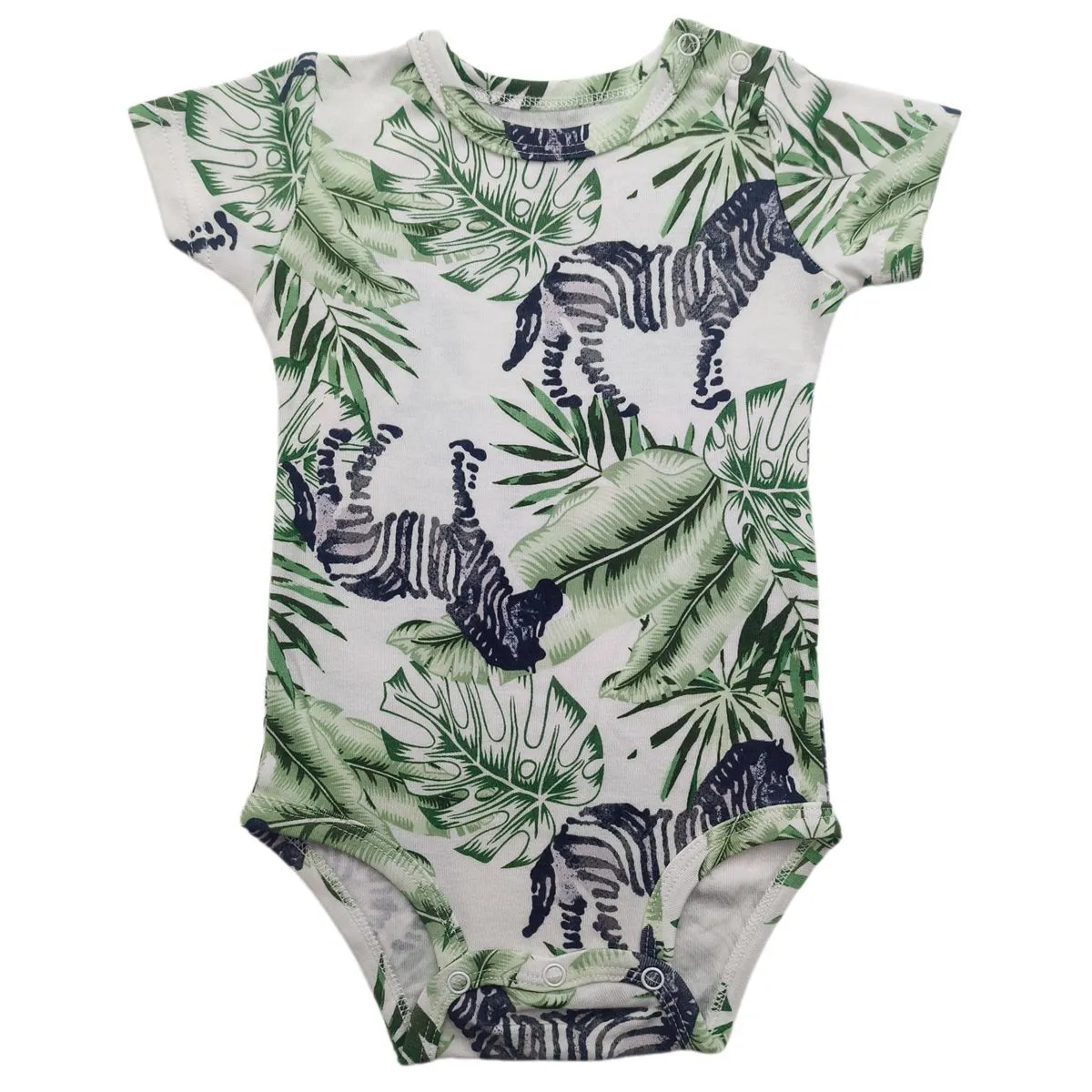 Baby Boys' Short Sleeve Triangle Romper Set - Newborn Infant Summer Bodysuit - Soft Cotton One-Piece Crawling Suit - Mixed Prints & Colors showcase 1