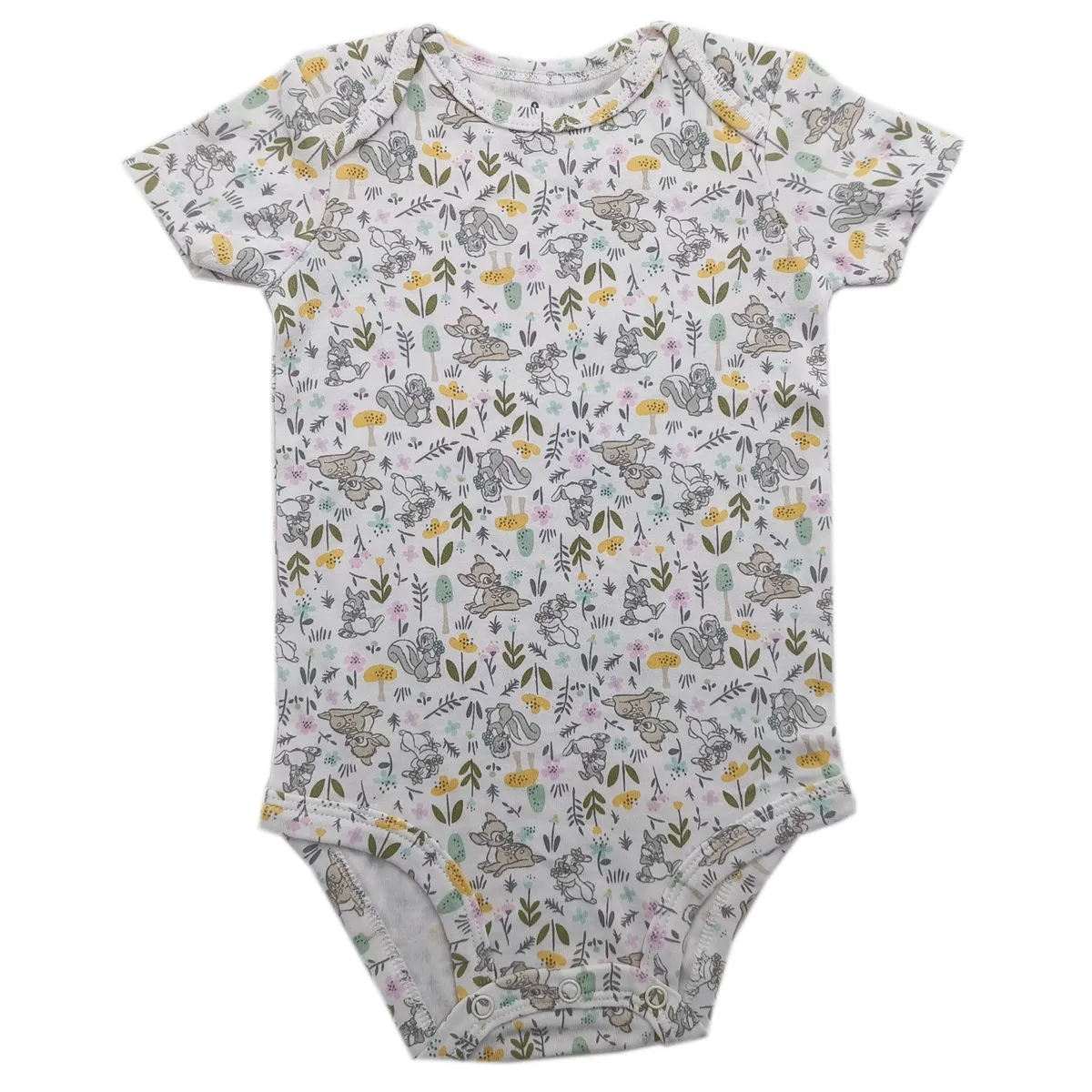 Baby Boys' Short Sleeve Triangle Romper Set - Newborn Infant Summer Bodysuit - Soft Cotton One-Piece Crawling Suit - Mixed Prints & Colors thumbnail 9