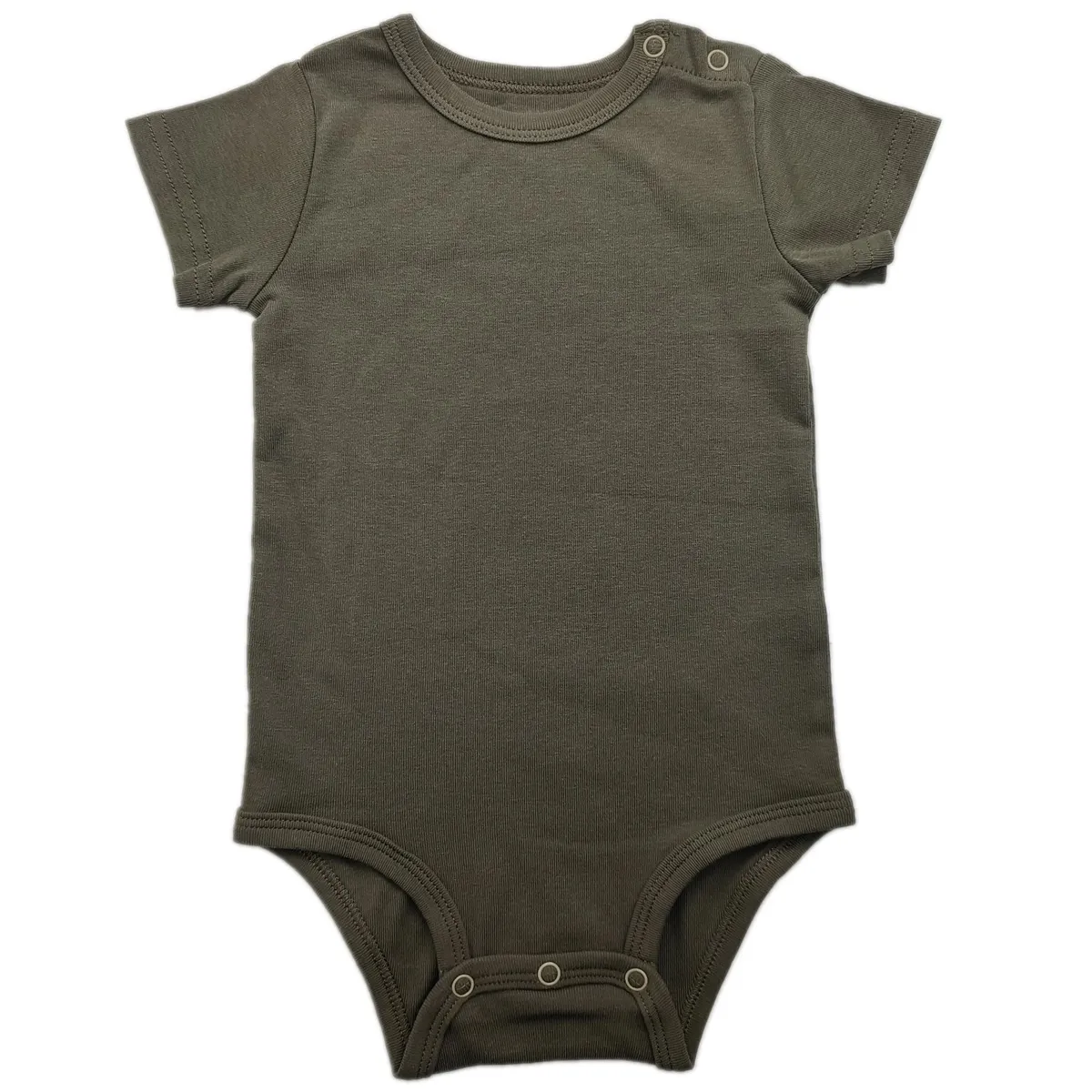 Baby Boys' Short Sleeve Triangle Romper Set - Newborn Infant Summer Bodysuit - Soft Cotton One-Piece Crawling Suit - Mixed Prints & Colors thumbnail 2