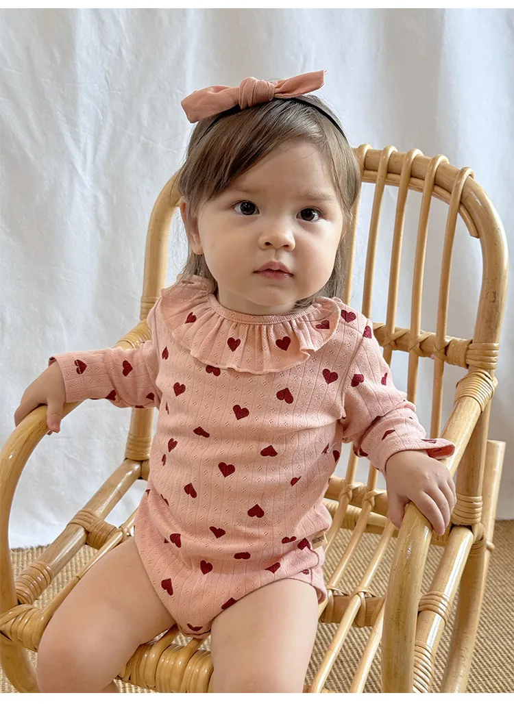 Baby Romper Spring Pure Cotton Class A Newborn Clothes Unisex Lace Collar Jumpsuit Crawling Suit for Infants and Toddlers showcase 20