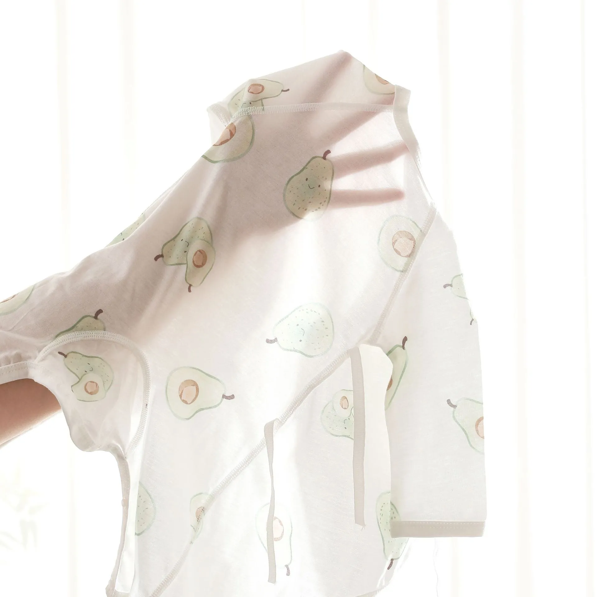 Baby Summer Cotton Jumpsuit - Breathable Newborn Romper, Thin Air Conditioning Clothing, Class A Certified - Infant Bodysuit for Hot Weather thumbnail 3