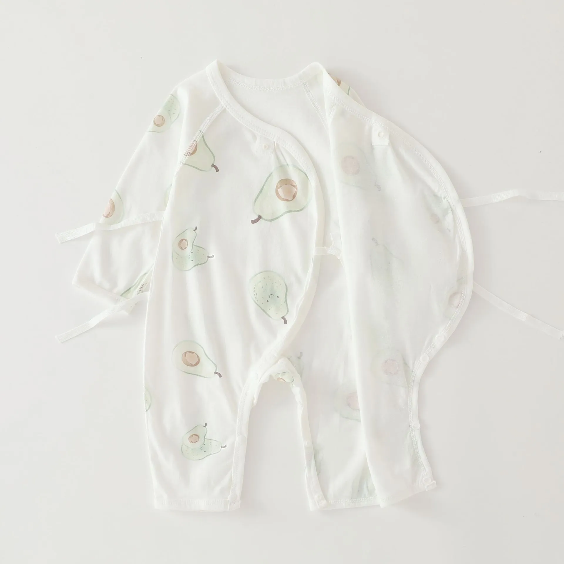 Baby Summer Cotton Jumpsuit - Breathable Newborn Romper, Thin Air Conditioning Clothing, Class A Certified - Infant Bodysuit for Hot Weather thumbnail 4
