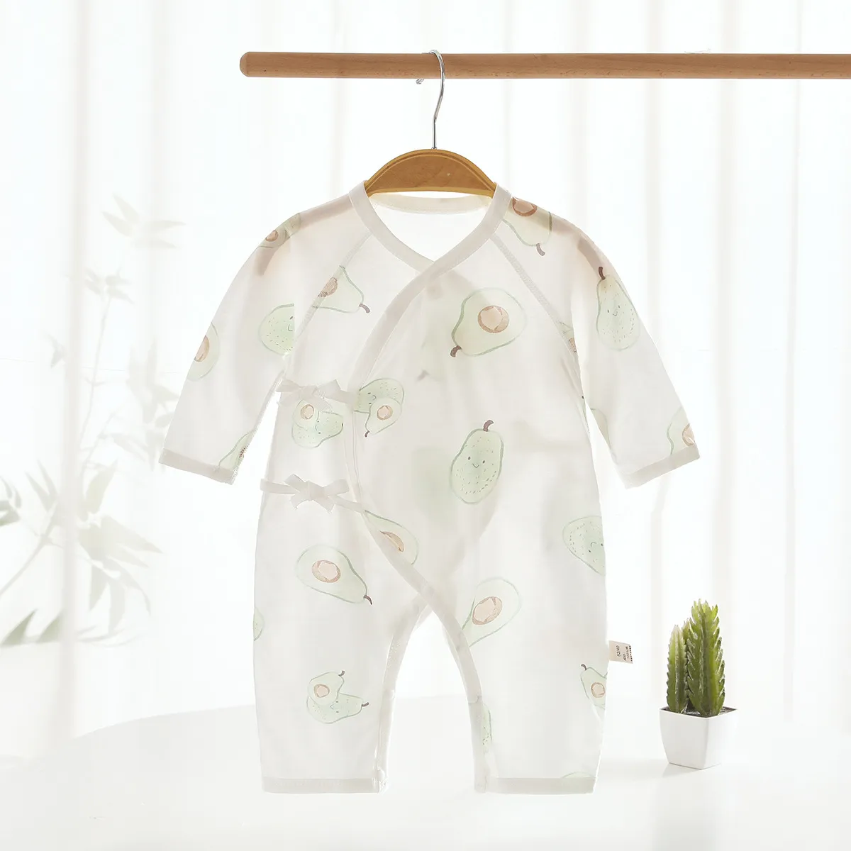 Baby Summer Cotton Jumpsuit - Breathable Newborn Romper, Thin Air Conditioning Clothing, Class A Certified - Infant Bodysuit for Hot Weather thumbnail 8