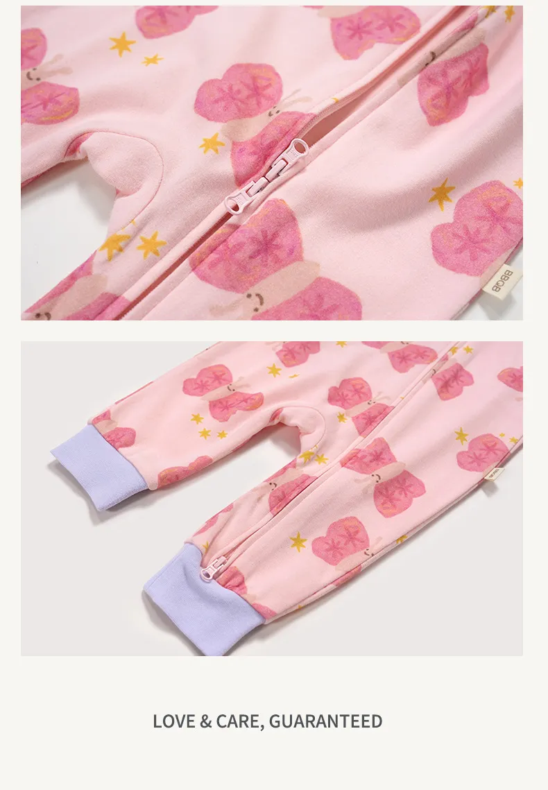 Baby Cotton Romper Jumpsuit A-Class Zipper Bodysuit Outwear, Long Sleeve One-Piece Pajamas for Infants, Suitable for All Seasons showcase 15
