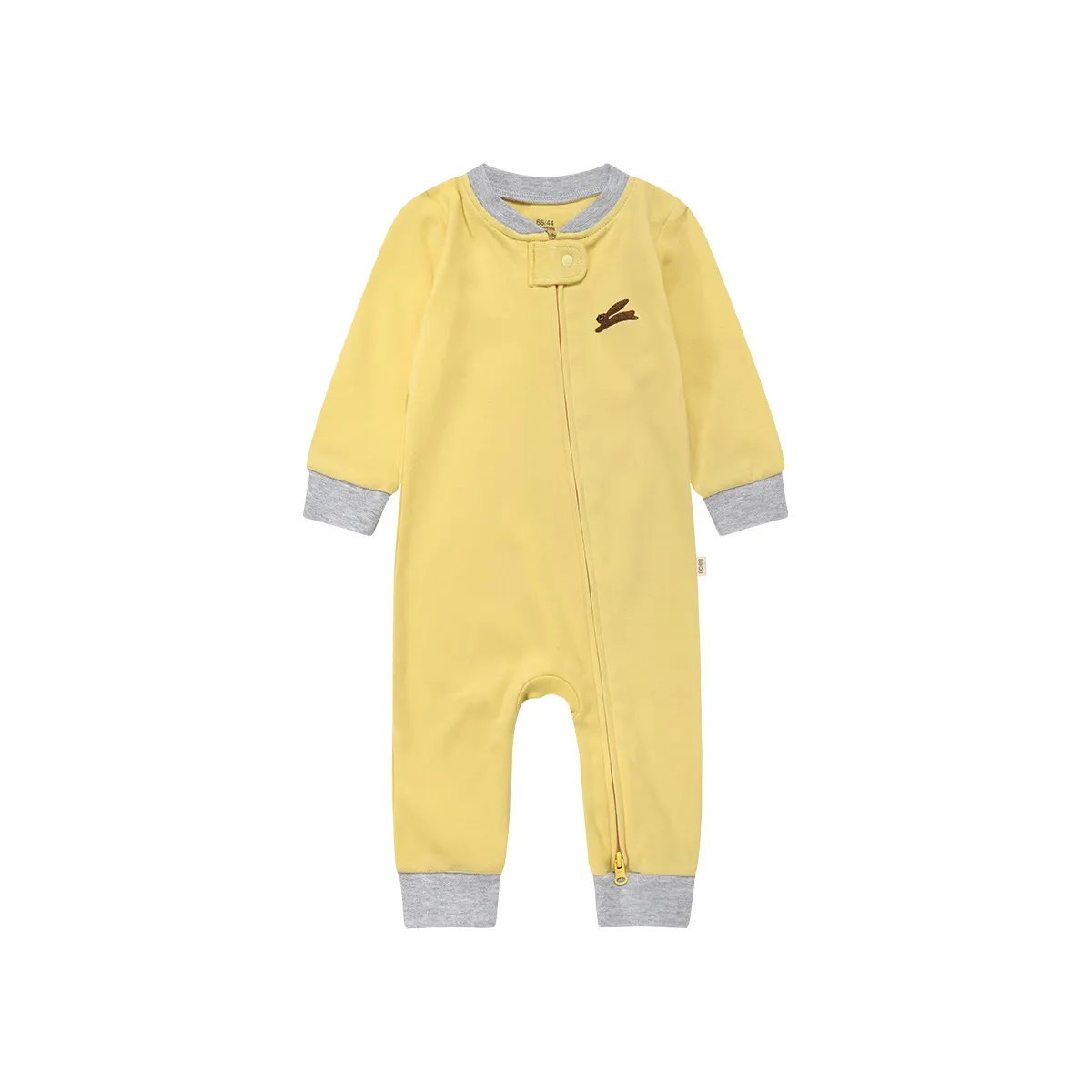 Baby Cotton Romper Jumpsuit A-Class Zipper Bodysuit Outwear, Long Sleeve One-Piece Pajamas for Infants, Suitable for All Seasons thumbnail 6