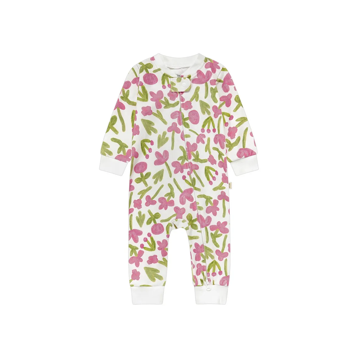 Baby Cotton Romper Jumpsuit A-Class Zipper Bodysuit Outwear, Long Sleeve One-Piece Pajamas for Infants, Suitable for All Seasons thumbnail 10