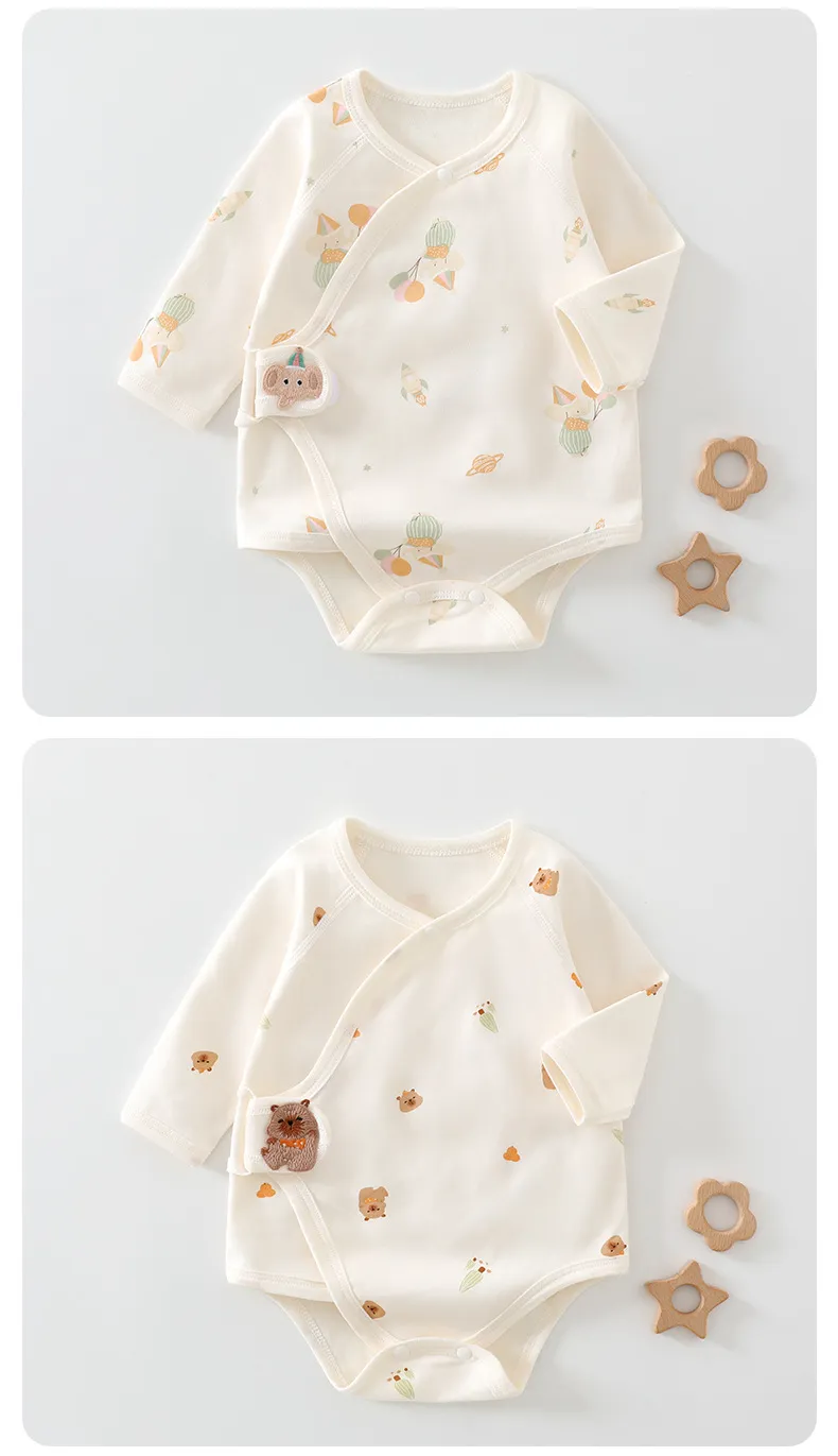 Newborn Baby Clothes Set - Pure Cotton Triangle Romper, Long Sleeve Bodysuit, Class A Quality - Infant Essentials for Spring showcase 15