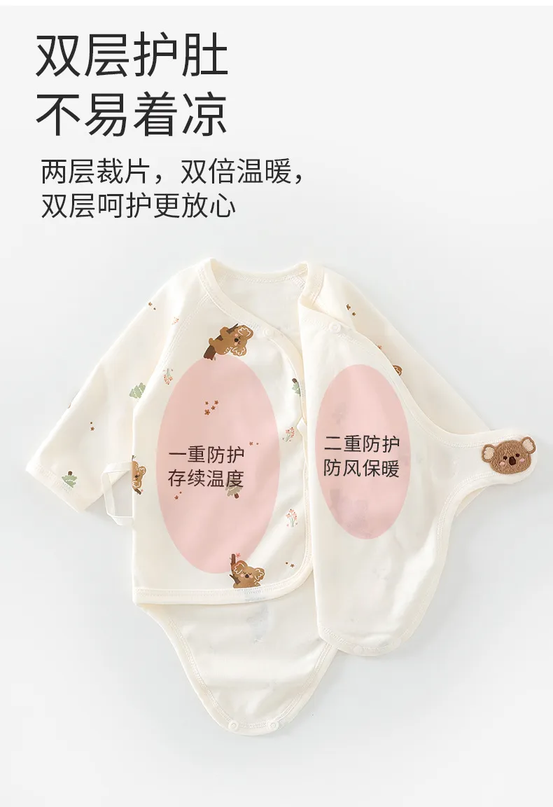Newborn Baby Clothes Set - Pure Cotton Triangle Romper, Long Sleeve Bodysuit, Class A Quality - Infant Essentials for Spring showcase 7