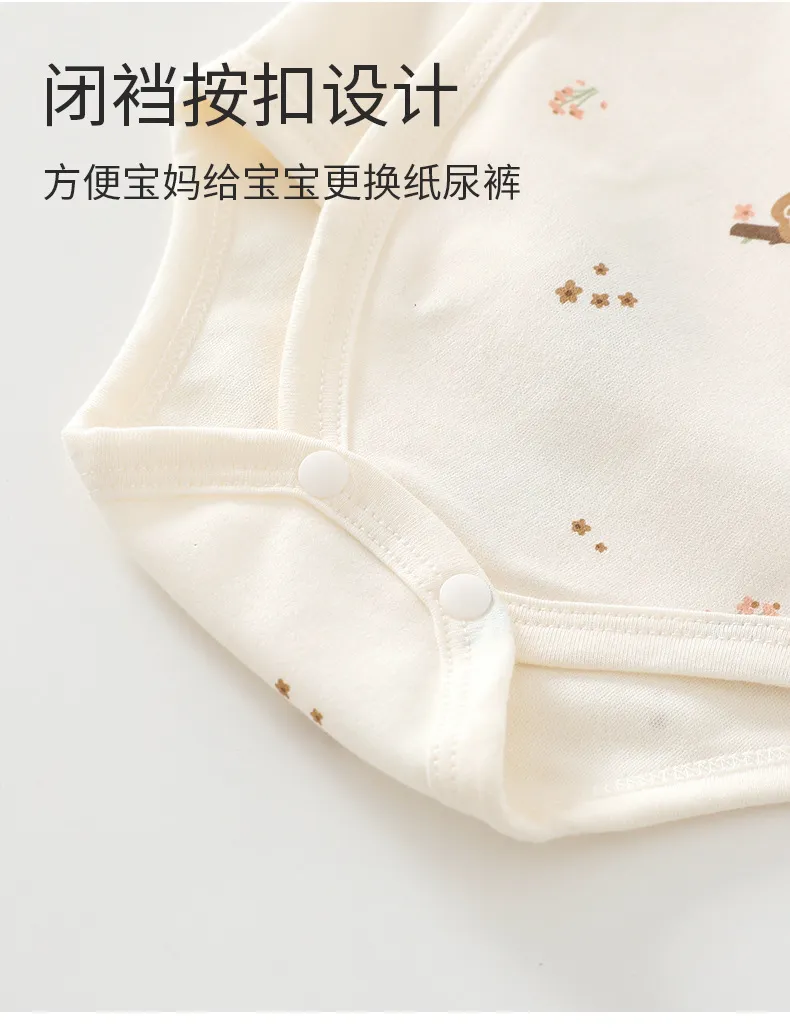 Newborn Baby Clothes Set - Pure Cotton Triangle Romper, Long Sleeve Bodysuit, Class A Quality - Infant Essentials for Spring showcase 9
