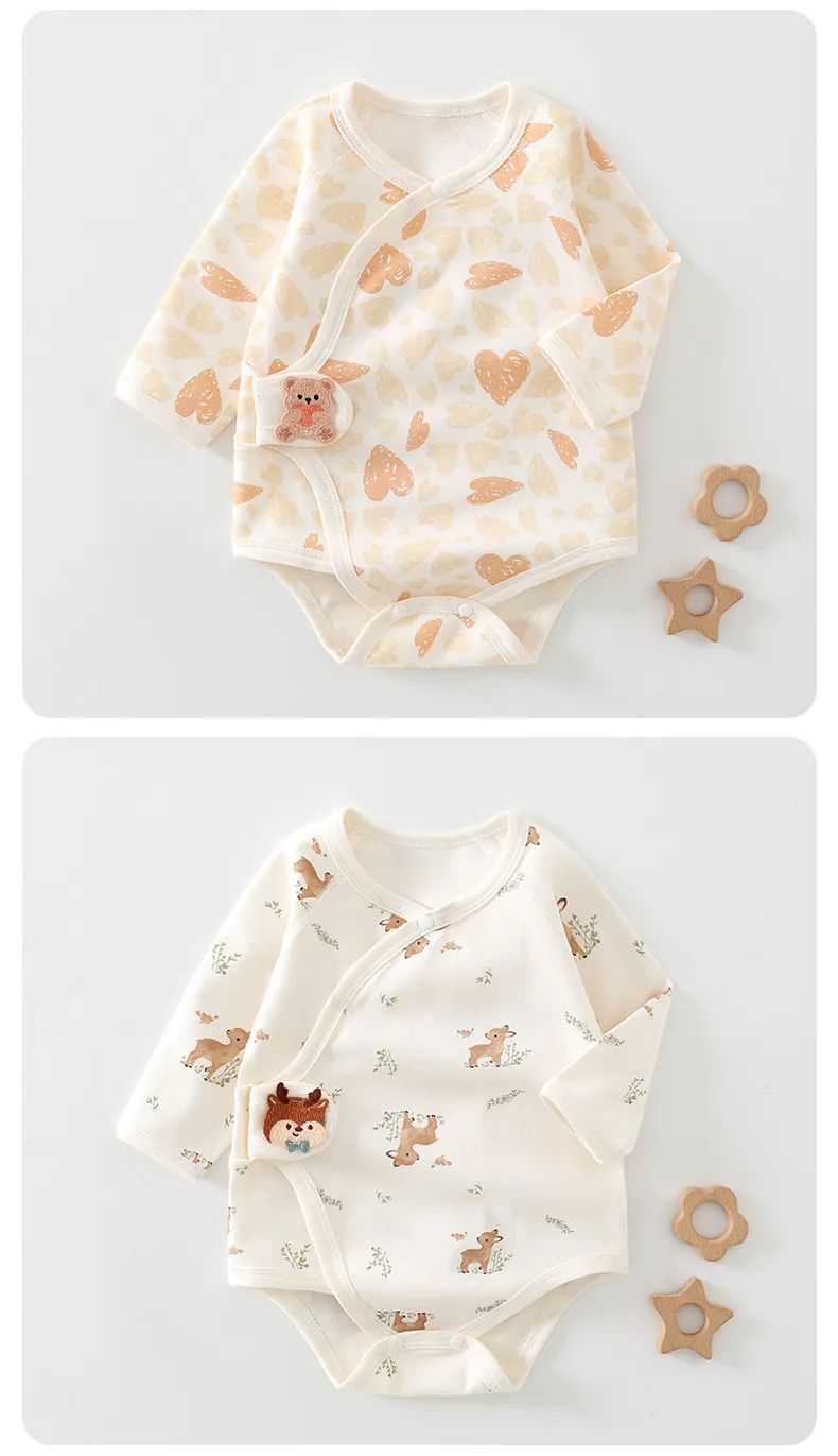 Newborn Baby Clothes Set - Pure Cotton Triangle Romper, Long Sleeve Bodysuit, Class A Quality - Infant Essentials for Spring showcase 18