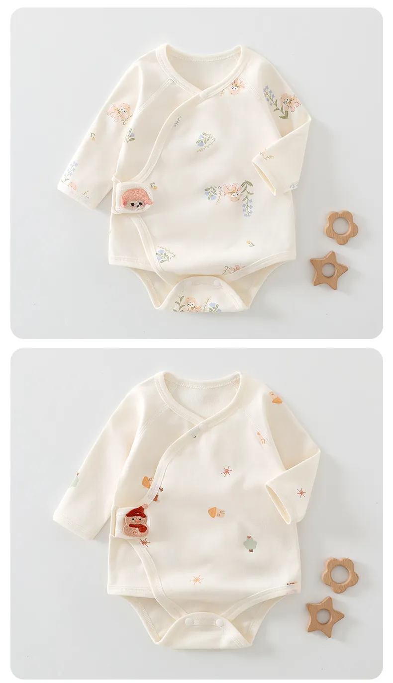 Newborn Baby Clothes Set - Pure Cotton Triangle Romper, Long Sleeve Bodysuit, Class A Quality - Infant Essentials for Spring showcase 16