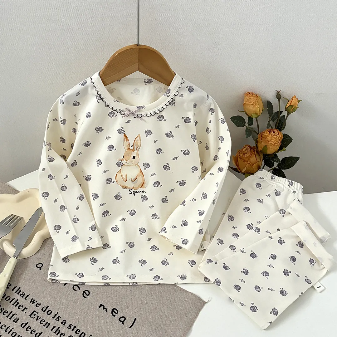 Kids Thermal Underwear Set - Lycra Seamless Pure Cotton - Boys and Girls Autumn Clothes, Pants, Baby Home Wear - Spring and Autumn showcase 11