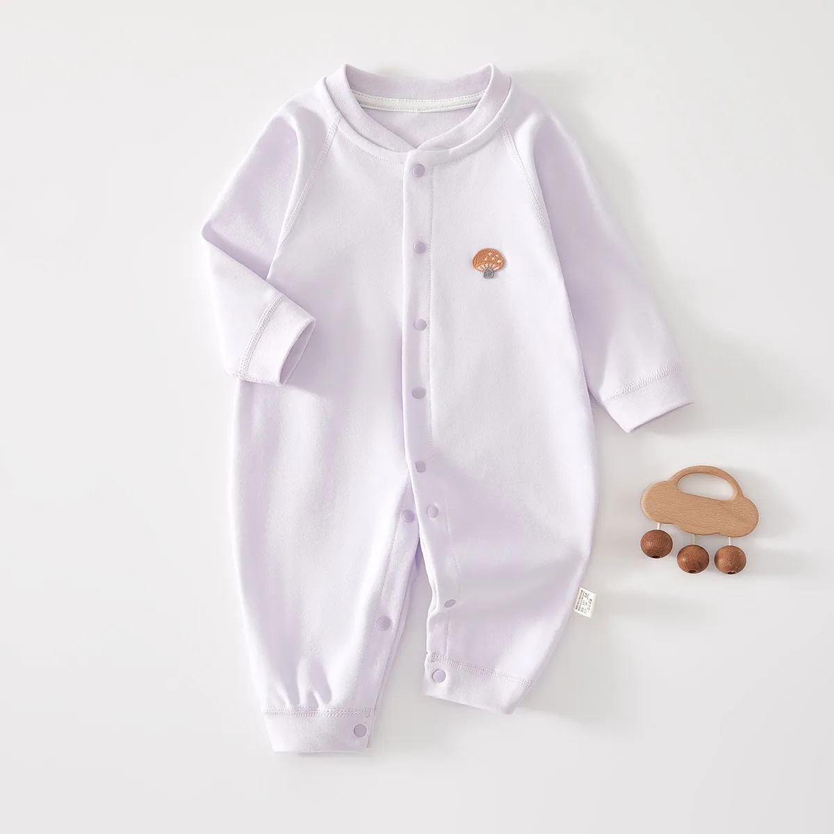 Solid Purple Grape Jumpsuit Spring And Autumn