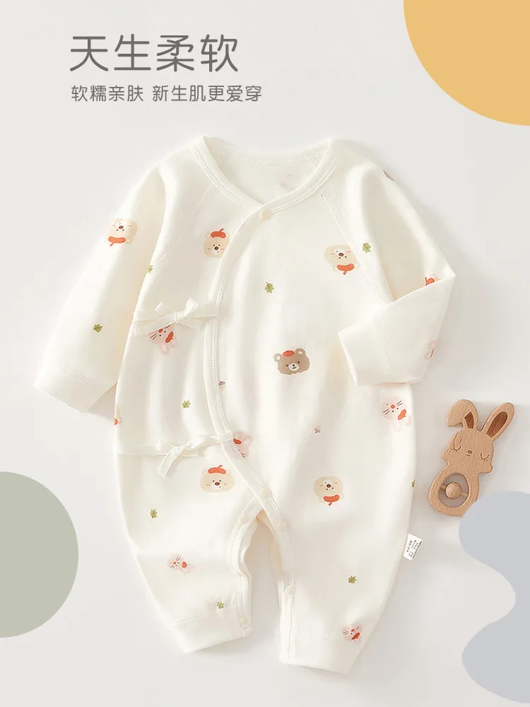 Newborn Baby Clothes Set, Autumn/Spring Cotton Jumpsuit, 0-6 Months, Soft & Comfortable, Four Seasons Outfit, Infant Bodysuit, Baby Shower Gift showcase 2