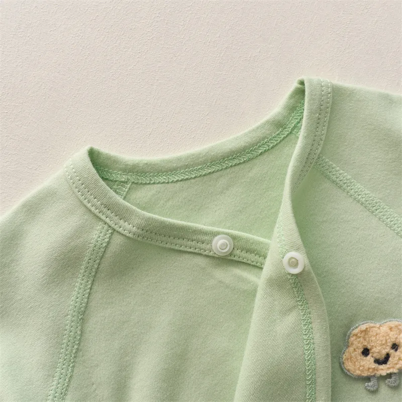 Newborn Baby Clothes Cotton Wrap Bodysuit Autumn Winter 0-1 Year Old Infant Triangle Romper Class A Base Layer Comfortable Sleepwear showcase 16