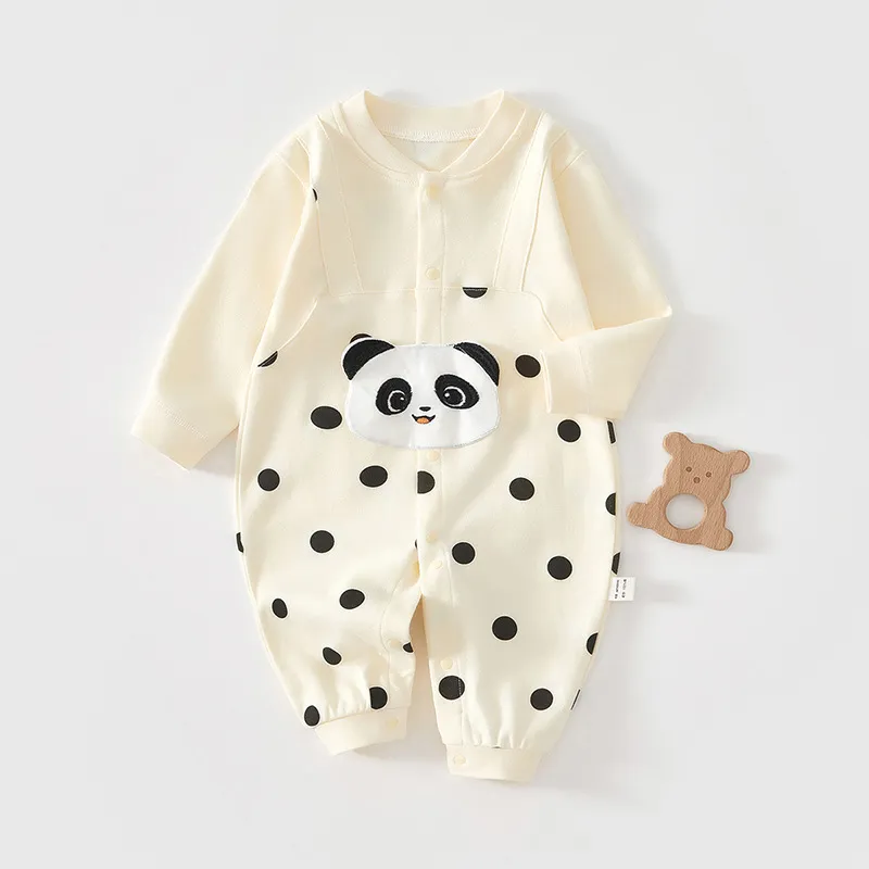 Baby Cotton Jumpsuit for Spring and Autumn - Newborn Clothes, Cute Design, Climbing Outfit, Comfortable and Breathable for Infants thumbnail 6