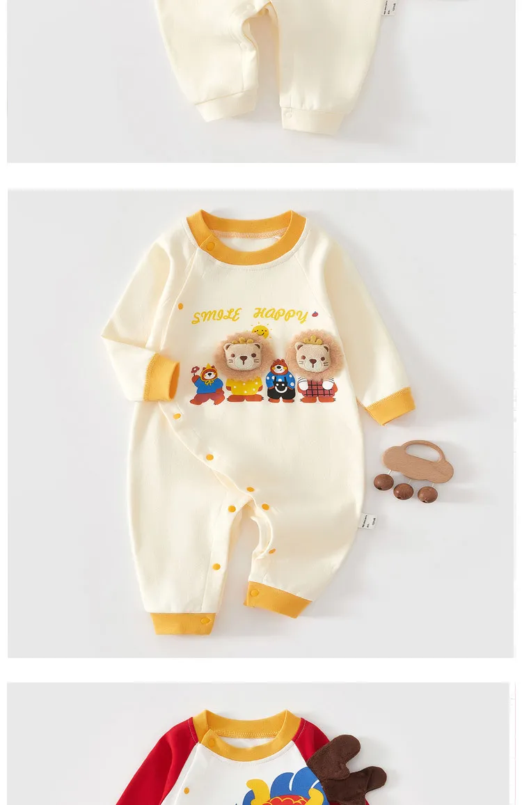 Baby Cotton Jumpsuit for Spring and Autumn - Newborn Clothes, Cute Design, Climbing Outfit, Comfortable and Breathable for Infants showcase 6