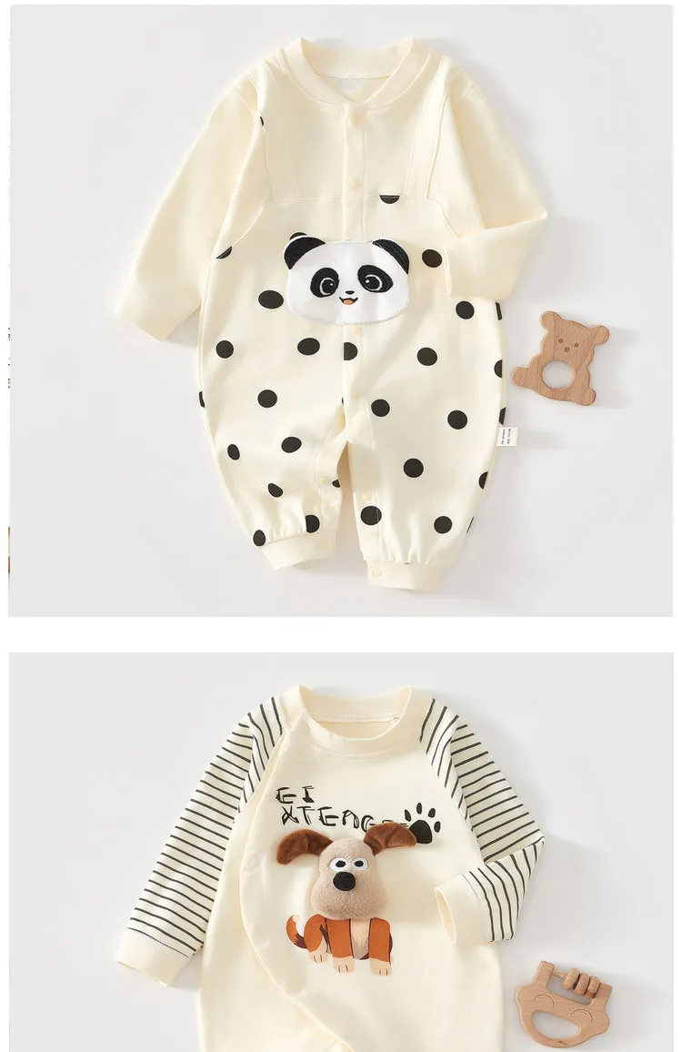 Baby Cotton Jumpsuit for Spring and Autumn - Newborn Clothes, Cute Design, Climbing Outfit, Comfortable and Breathable for Infants showcase 5