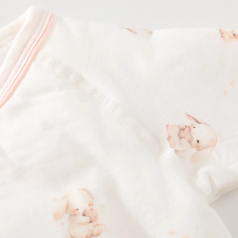 Newborn Baby Butterfly Clothes Set - 100% Cotton, Boneless, Thin Cotton, Autumn/Winter Hattie - Class A Quality, Infant Sleepwear thumbnail 4