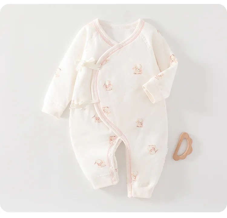 Newborn Baby Butterfly Clothes Set - 100% Cotton, Boneless, Thin Cotton, Autumn/Winter Hattie - Class A Quality, Infant Sleepwear showcase 13