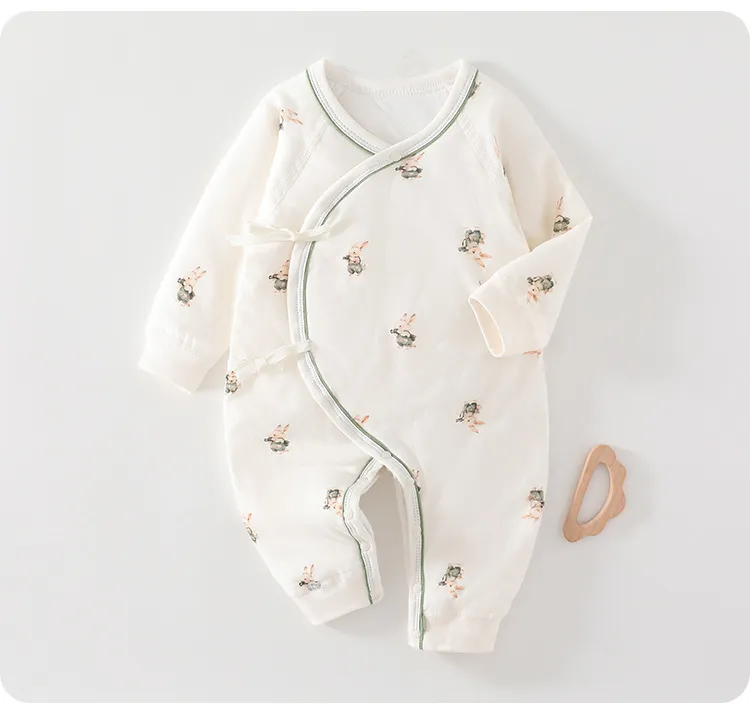 Newborn Baby Butterfly Clothes Set - 100% Cotton, Boneless, Thin Cotton, Autumn/Winter Hattie - Class A Quality, Infant Sleepwear showcase 14