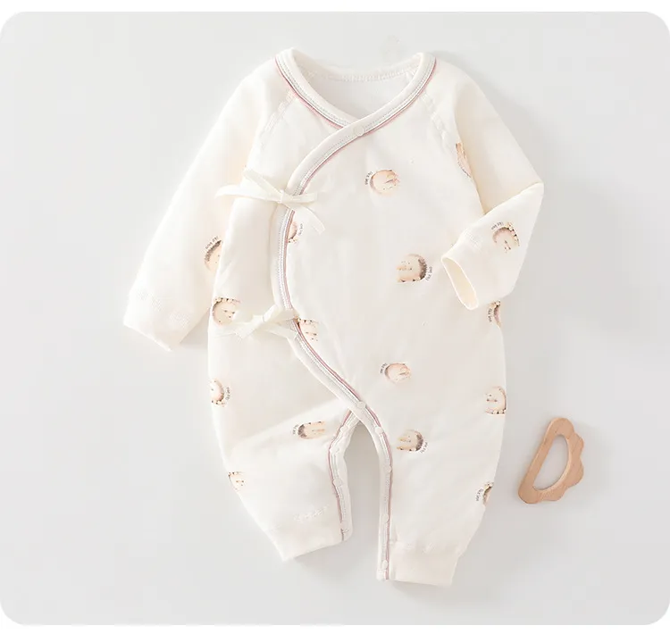 Newborn Baby Butterfly Clothes Set - 100% Cotton, Boneless, Thin Cotton, Autumn/Winter Hattie - Class A Quality, Infant Sleepwear showcase 15