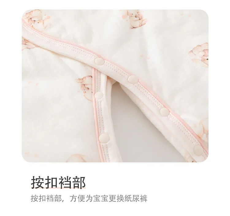 Newborn Baby Butterfly Clothes Set - 100% Cotton, Boneless, Thin Cotton, Autumn/Winter Hattie - Class A Quality, Infant Sleepwear showcase 19