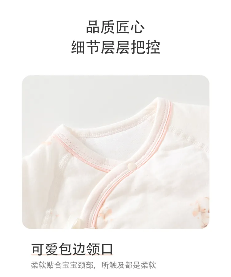 Newborn Baby Butterfly Clothes Set - 100% Cotton, Boneless, Thin Cotton, Autumn/Winter Hattie - Class A Quality, Infant Sleepwear showcase 17
