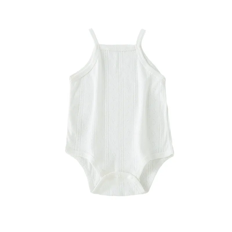 Summer Baby Sling Triangle Bag Fart Clothes Pure Cotton Belly Protecting Newborns Thin Summer Vest Baby's Hone-piece Clothes thumbnail 5