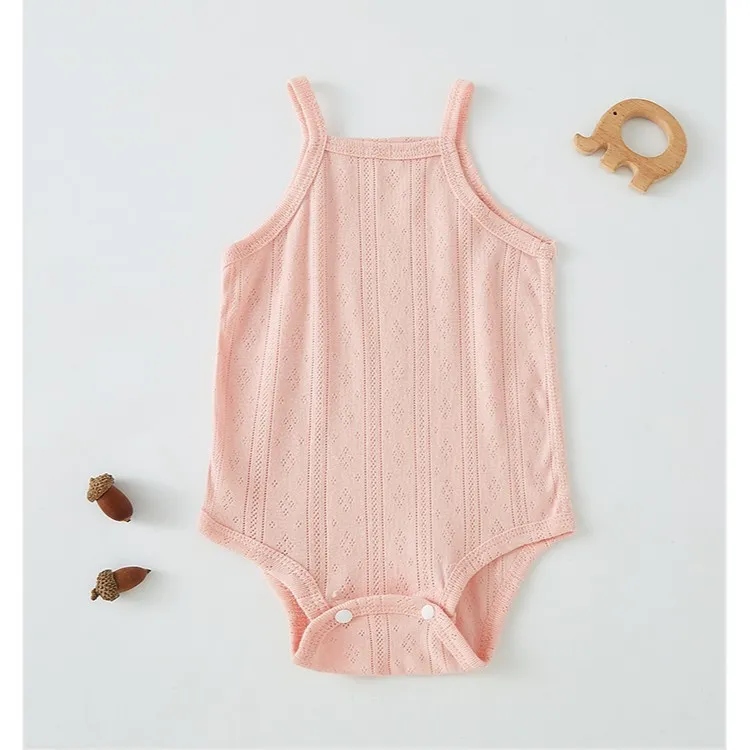 Summer Baby Sling Triangle Bag Fart Clothes Pure Cotton Belly Protecting Newborns Thin Summer Vest Baby's Hone-piece Clothes thumbnail 8