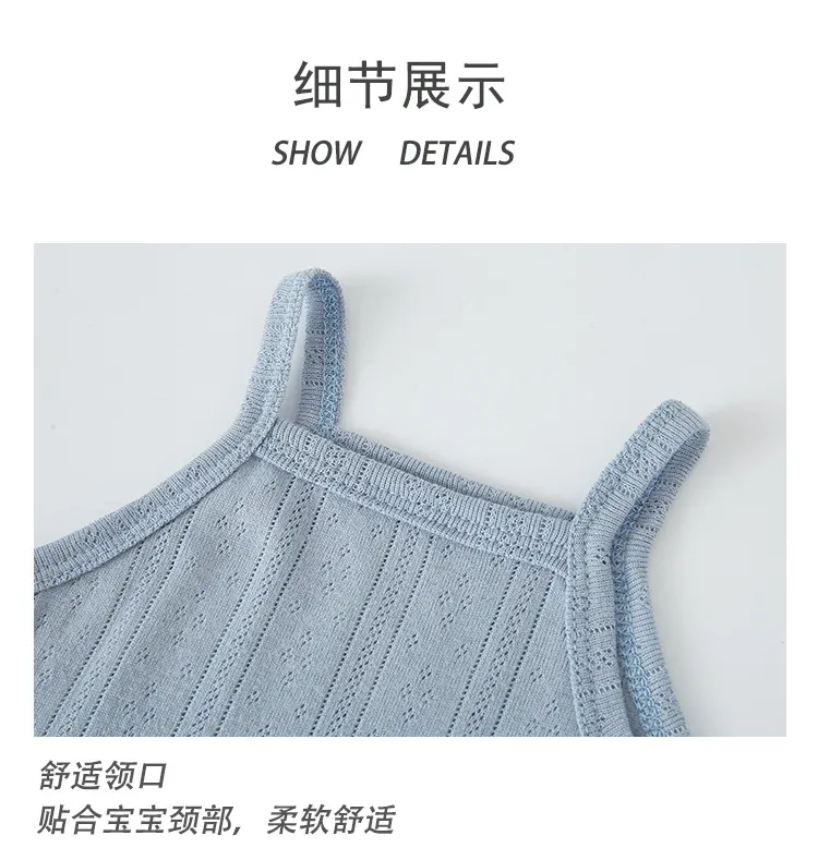 Summer Baby Sling Triangle Bag Fart Clothes Pure Cotton Belly Protecting Newborns Thin Summer Vest Baby's Hone-piece Clothes showcase 13