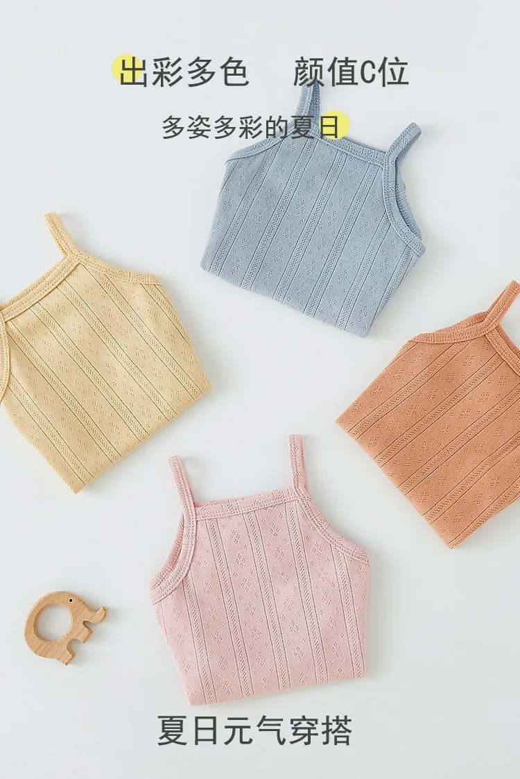 Summer Baby Sling Triangle Bag Fart Clothes Pure Cotton Belly Protecting Newborns Thin Summer Vest Baby's Hone-piece Clothes showcase 5