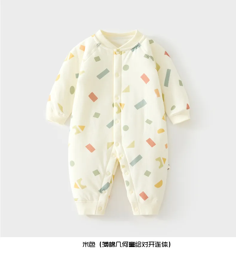 Baby Winter Romper Jumpsuit Quilted Cotton Padded Warm Outfit - Newborn Infant Thickened Split Leg Crawling Suit for Autumn/Winter showcase 10