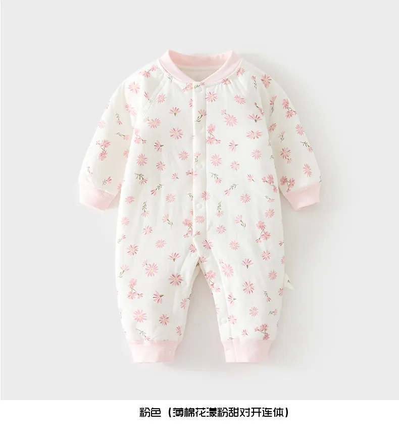 Baby Winter Romper Jumpsuit Quilted Cotton Padded Warm Outfit - Newborn Infant Thickened Split Leg Crawling Suit for Autumn/Winter showcase 14