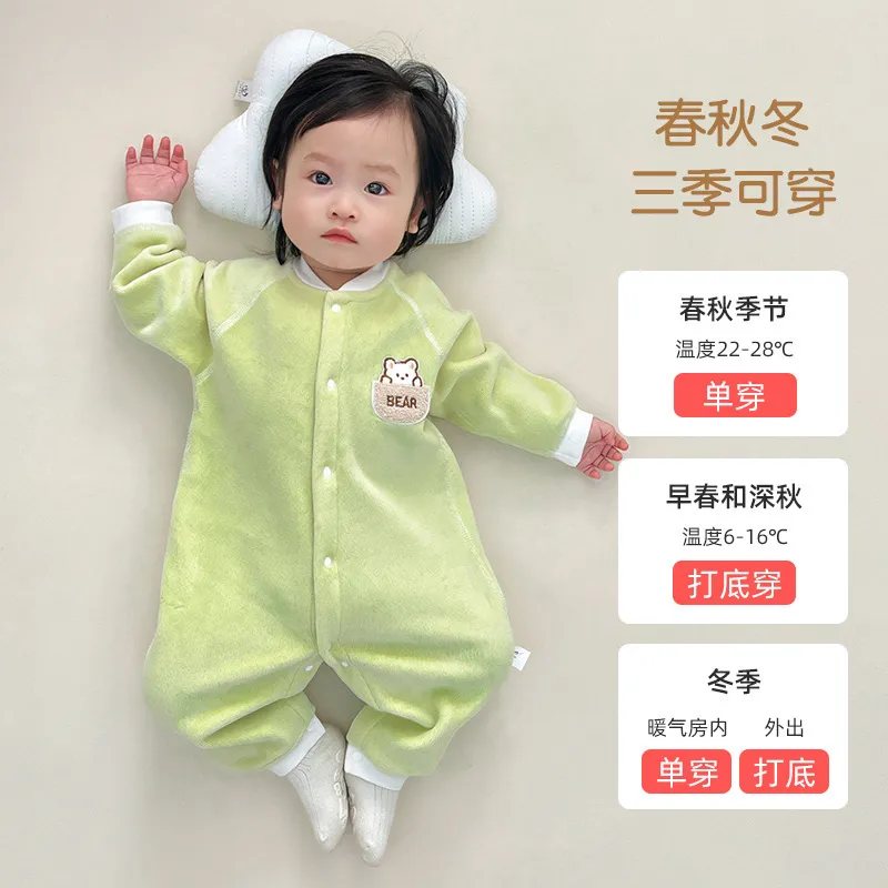 Baby Summer Clothes Set - Thin Short-Sleeved Cotton Jumpsuit for Newborns & Infants - Lightweight Gauze Climbing Wear for Hot Weather showcase 5