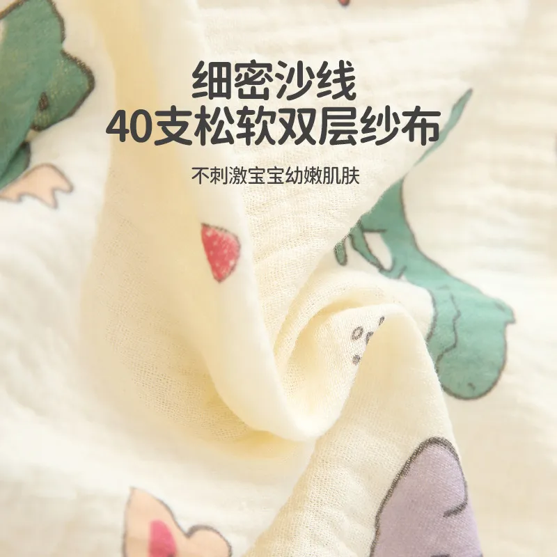 Baby Summer Clothes Set - Thin Short-Sleeved Cotton Jumpsuit for Newborns & Infants - Lightweight Gauze Climbing Wear for Hot Weather thumbnail 3