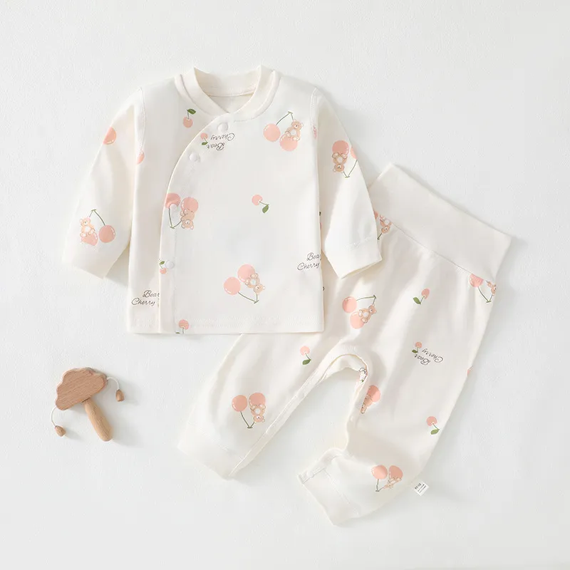 Baby Cotton Clothes Set - Autumn/Winter Newborn Underwear Suit - Soft, Boneless, Comfortable Infant Pajamas & Trousers for Boys & Girls thumbnail 8