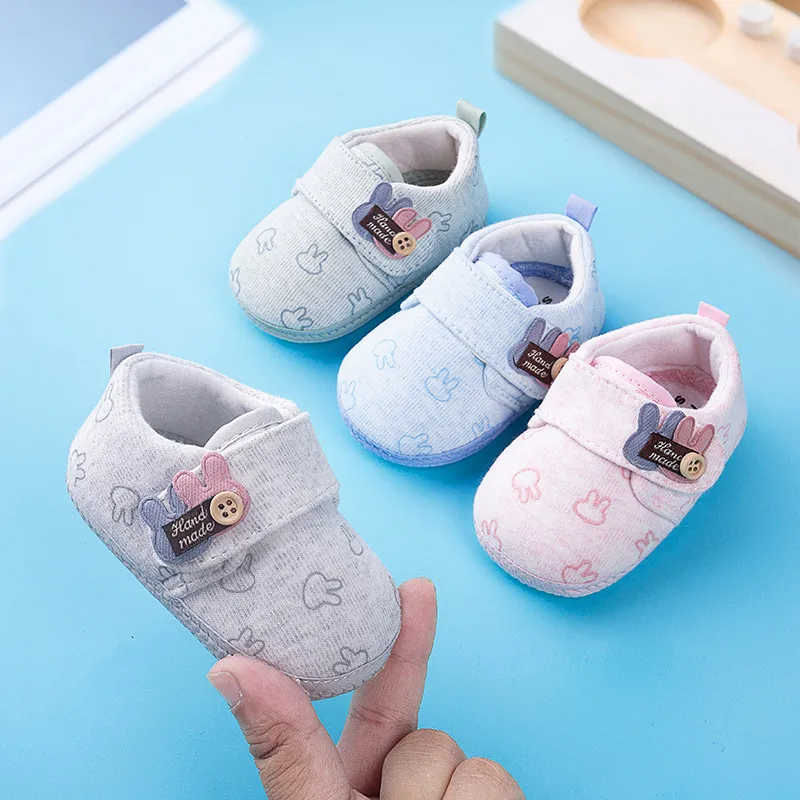 Baby Shoes for First Walkers - Soft Sole Anti-Slip Toddler Shoes for Infants 0-1 Year Old - Spring/Autumn Unisex Design thumbnail 1