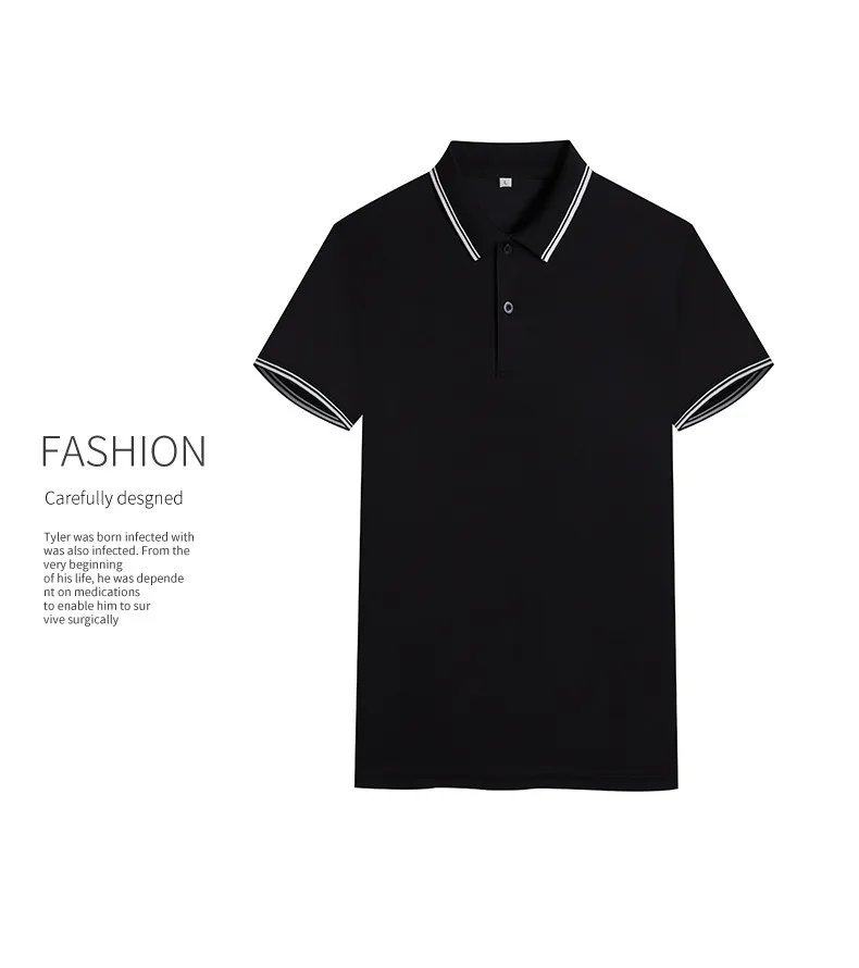 Men's Quick-Drying Polo Shirt - Custom Color Blocked Breathable Lapel Design, Embroidered Short Sleeve Work Clothes, Cultural Style showcase 20