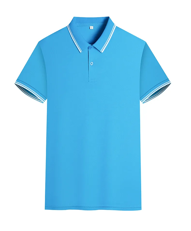 Men's Quick-Drying Polo Shirt - Custom Color Blocked Breathable Lapel Design, Embroidered Short Sleeve Work Clothes, Cultural Style showcase 19