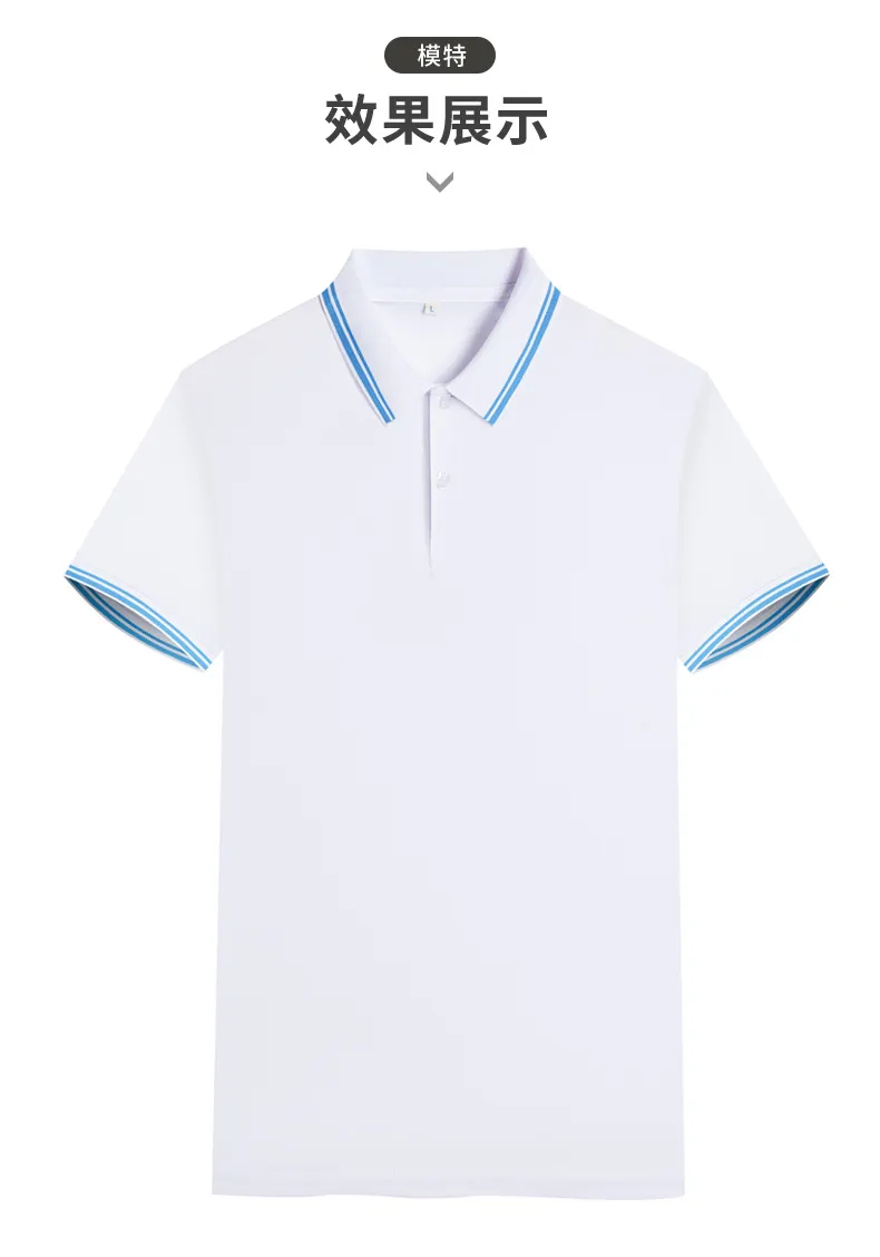 Men's Quick-Drying Polo Shirt - Custom Color Blocked Breathable Lapel Design, Embroidered Short Sleeve Work Clothes, Cultural Style showcase 17
