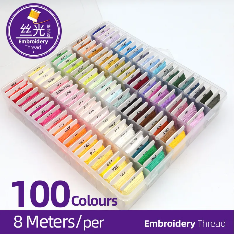 Silk Thread 100 Colors / 8m