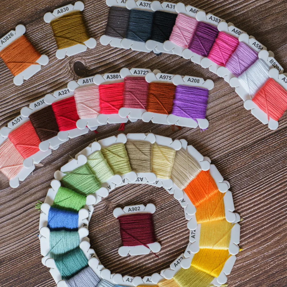 DIY Hand Embroidery Starter Kit with Thread, Needles, and Pattern - Cross Stitch Weaving Craft Set for Beginners and Hobbyists thumbnail 3