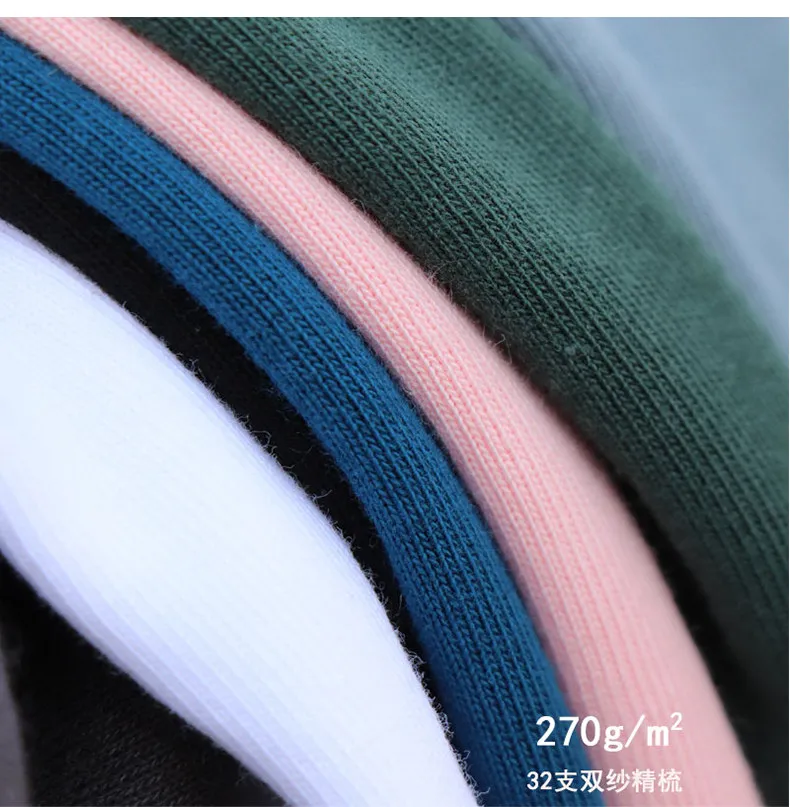 Men's Heavy Cotton Pure White T-Shirt - 270g Small Neck Crewneck - Trendy Basic Short Sleeve Tee for Couples showcase 16